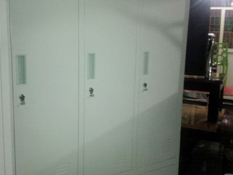 Silver Metal Cabinet and Storage
