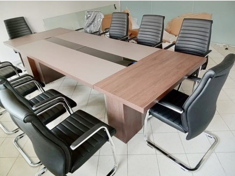 Brown Meeting Table