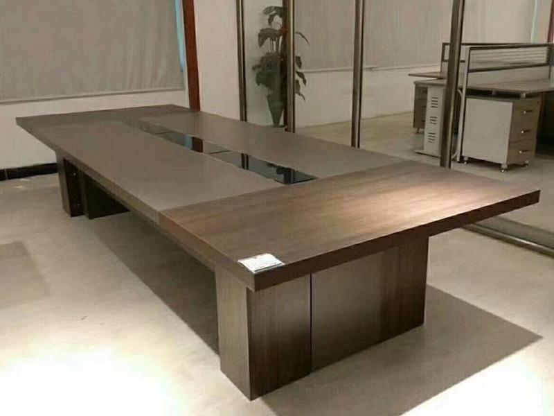 Brown Wooden Conference Table