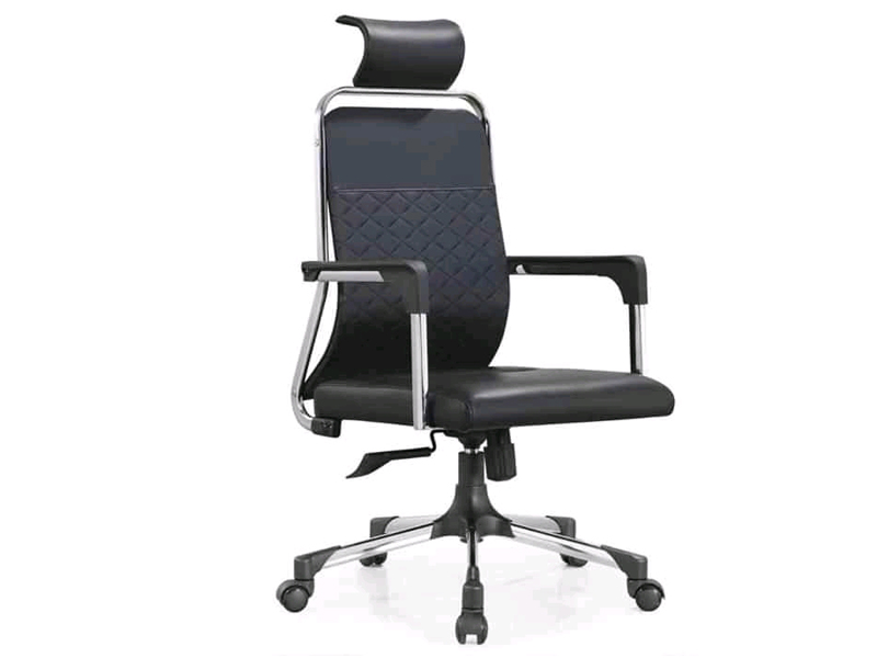 Black Leather Executive Swivel Chair