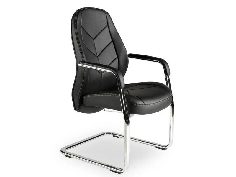 Black Leather Executive Visitors Chair