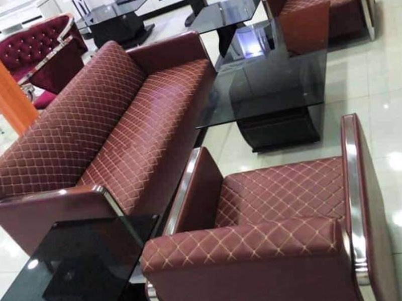 Brown Leather Executive Lounge Chairs