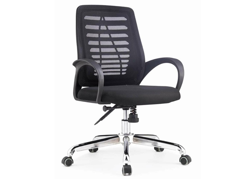 Gray Fabric Office Swivel Chair