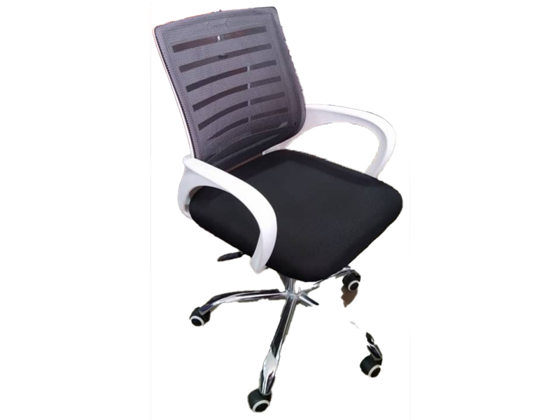 Grey Mesh Back Officer Swivel Chair