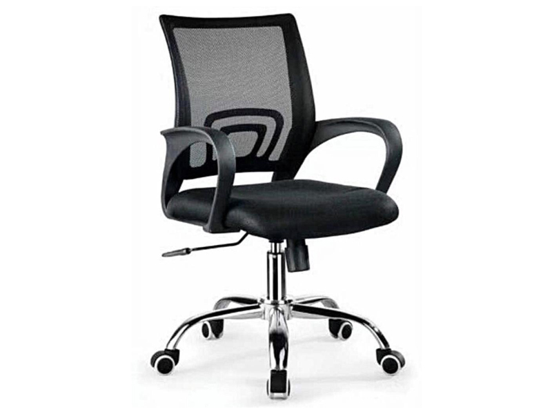 Grey Fabric Budget Swivel Chair