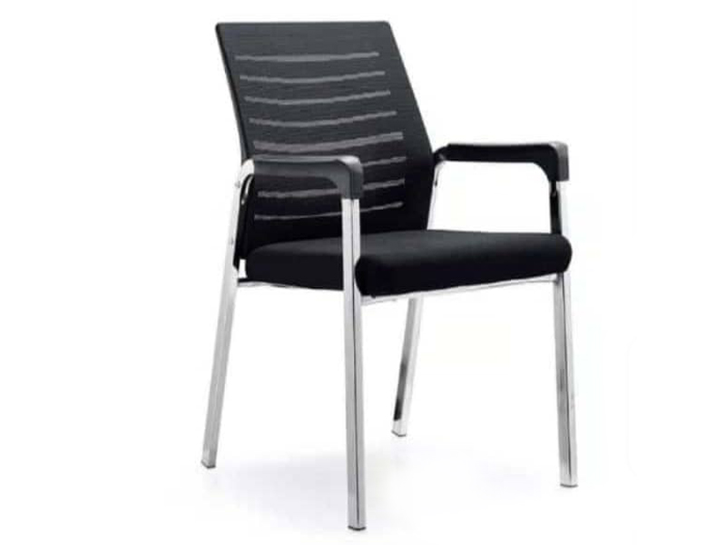 Mesh Back Fabric Visitor's Chair