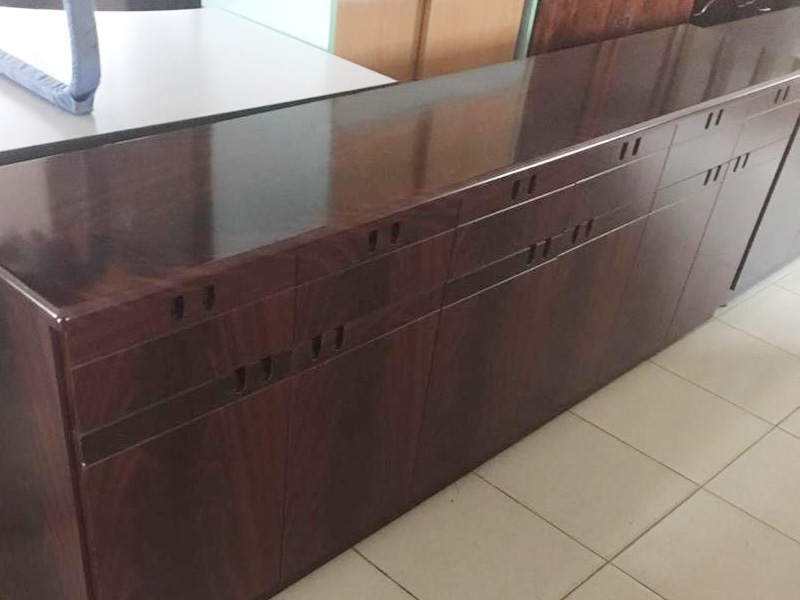 Brown Wooden Storage Console