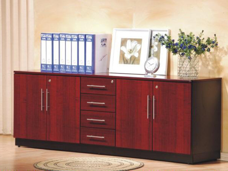 Brown Wooden Storage Console