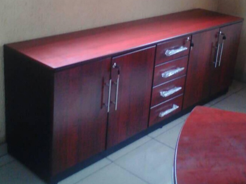 Brown Executive Office Storage Console