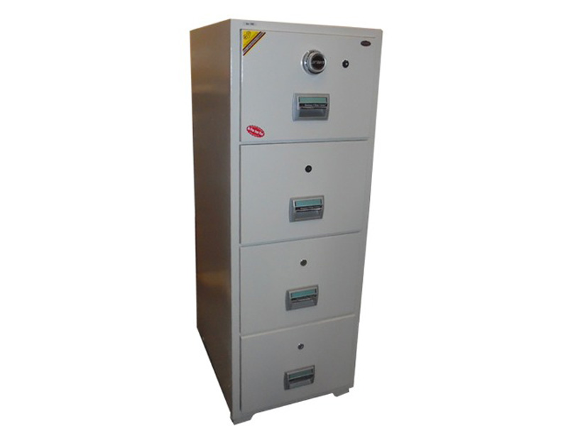 Silver Metal File Cabinet