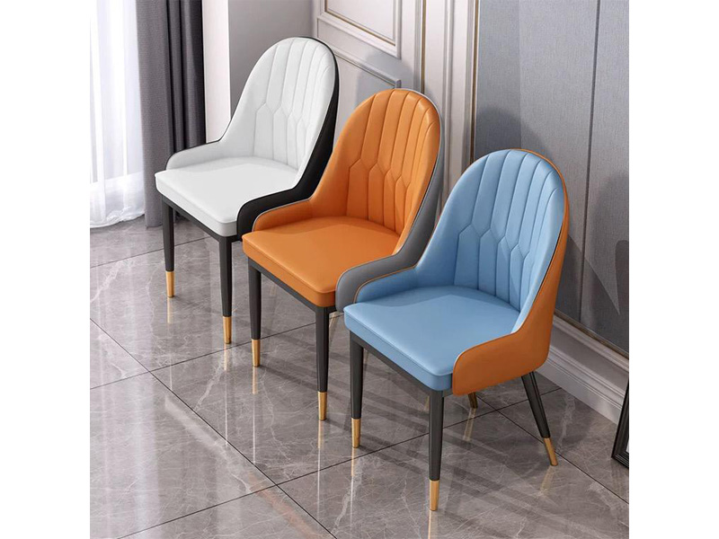 Coloured Leather Waiting Chair